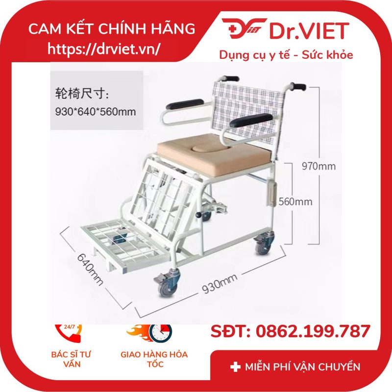 Giường bệnh nhân đa năng tách thành xe lăn DP-E28X 11 Giường bệnh nhân đa năng tách thành xe lăn DP-E28X