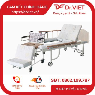 Giường bệnh nhân đa năng tách thành xe lăn DP-E28X