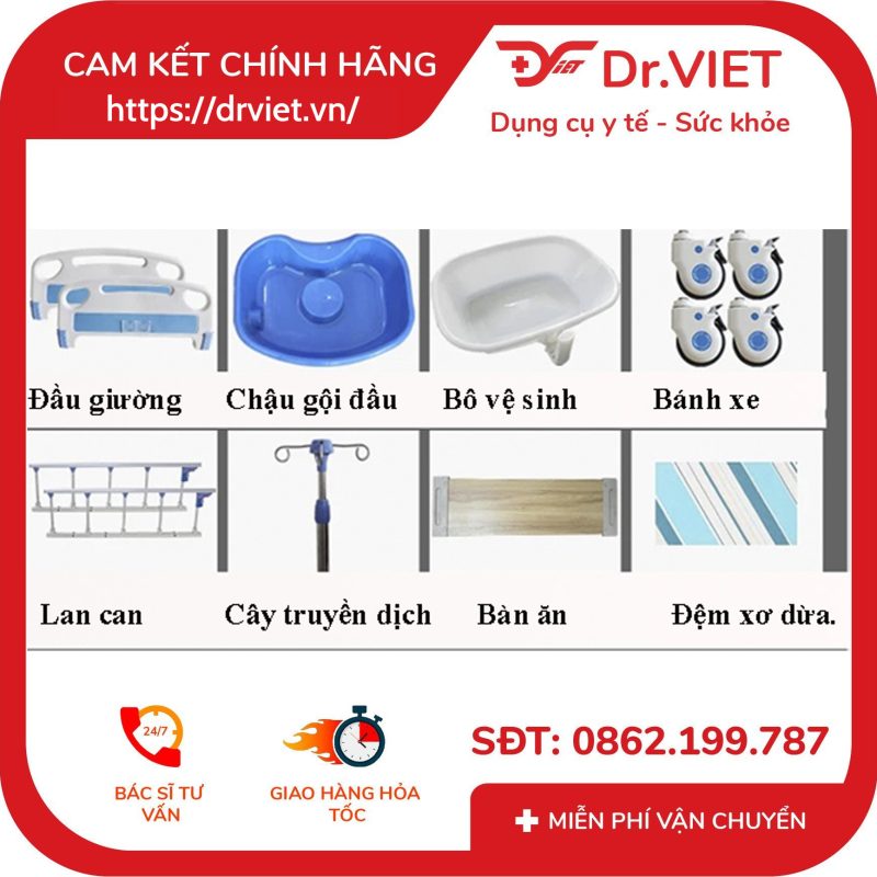 Giường Y Tế 4 Tay Quay Đa Năng Lucass GB-C31 14 Giường Y Tế 4 Tay Quay Đa Năng Lucass GB-C31