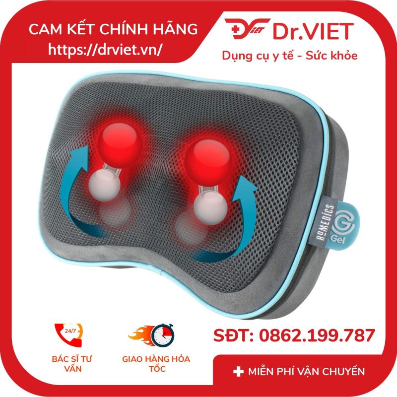 Gối massage 3D công nghệ Gel Touch HoMedics SP-135HJ 16 Gối massage 3D công nghệ Gel Touch HoMedics SP-135HJ