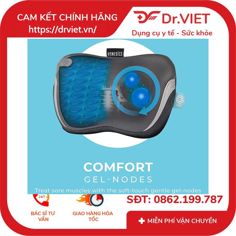 Gối massage 3D công nghệ Gel Touch HoMedics SP-135HJ