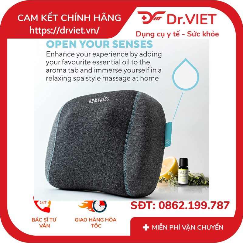 Gối massage cổ vai gáy HoMedics TH-SPTF2000-GB 10 Gối massage cổ vai gáy HoMedics TH-SPTF2000-GB