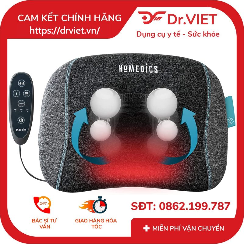 Gối massage cổ vai gáy HoMedics TH-SPTF2000-GB