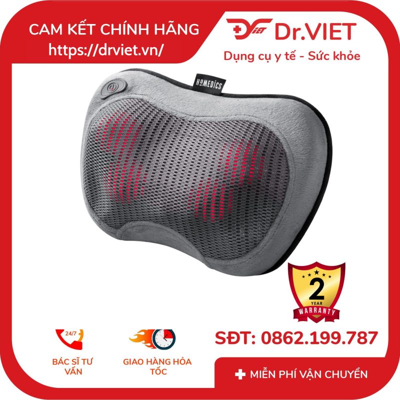 Gối Massage Cổ Vai Gáy Shiatsu 3D Homedics SP-115HJ 11 Gối Massage Cổ Vai Gáy Shiatsu 3D Homedics SP-115HJ