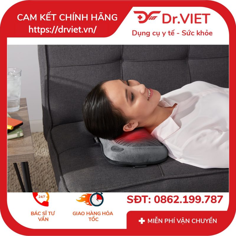 Gối Massage Cổ Vai Gáy Shiatsu 3D Homedics SP-115HJ 14 Gối Massage Cổ Vai Gáy Shiatsu 3D Homedics SP-115HJ