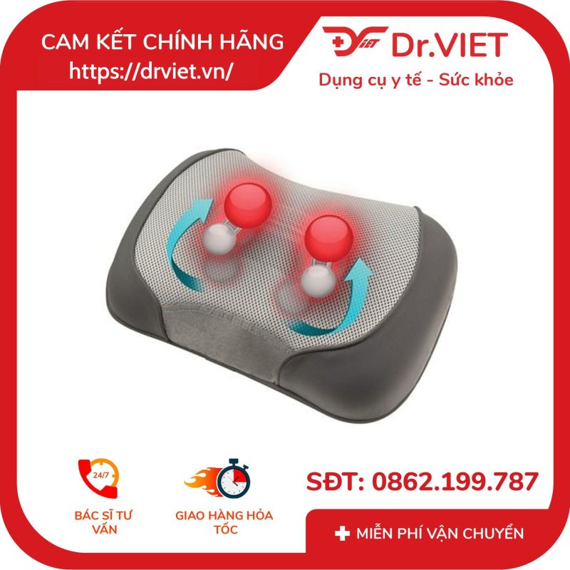Gối Massage Cổ Vai Gáy Shiatsu 3D Homedics SP-115HJ 15 Gối Massage Cổ Vai Gáy Shiatsu 3D Homedics SP-115HJ