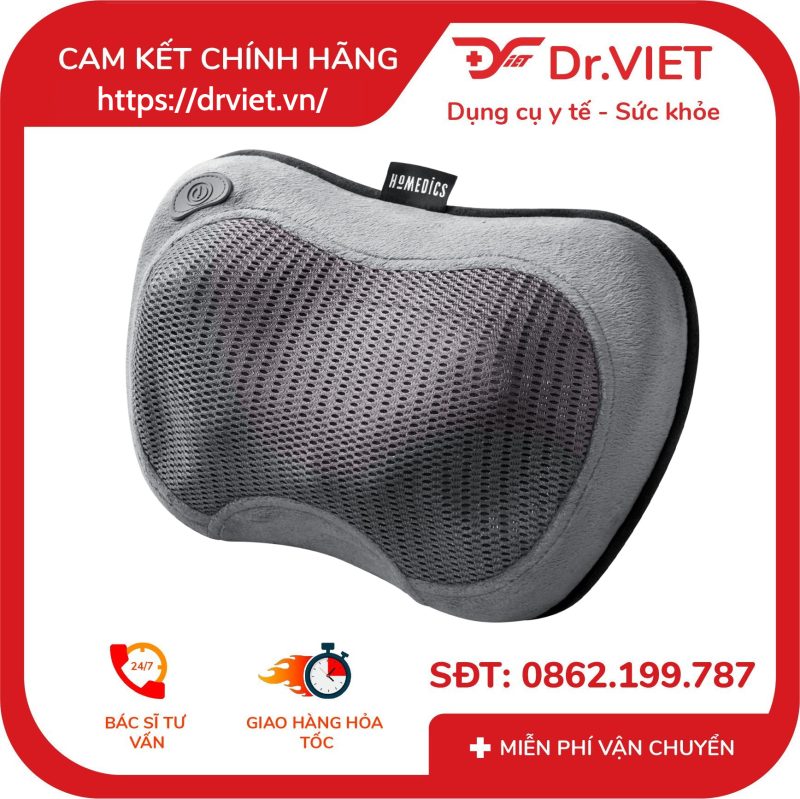 Gối Massage Cổ Vai Gáy Shiatsu 3D Homedics SP-115HJ