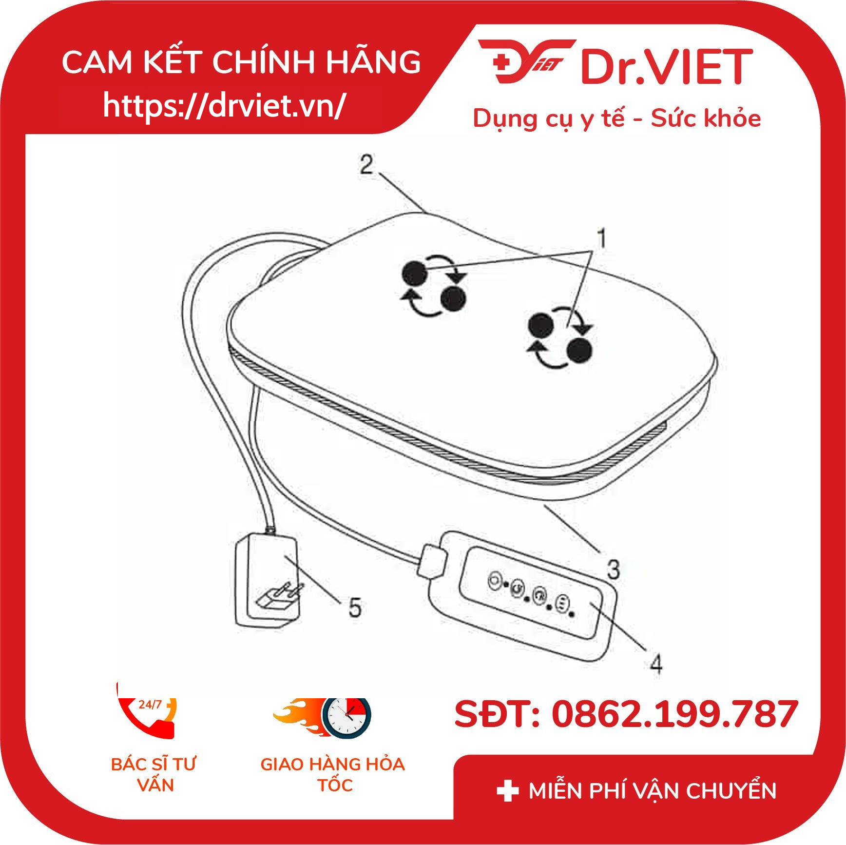 Gối Massage Đèn Hồng Ngoại Beurer MG147 7 Gối Massage Đèn Hồng Ngoại Beurer MG147