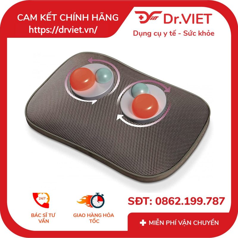 Gối Massage Đèn Hồng Ngoại Beurer MG147 13 Gối Massage Đèn Hồng Ngoại Beurer MG147