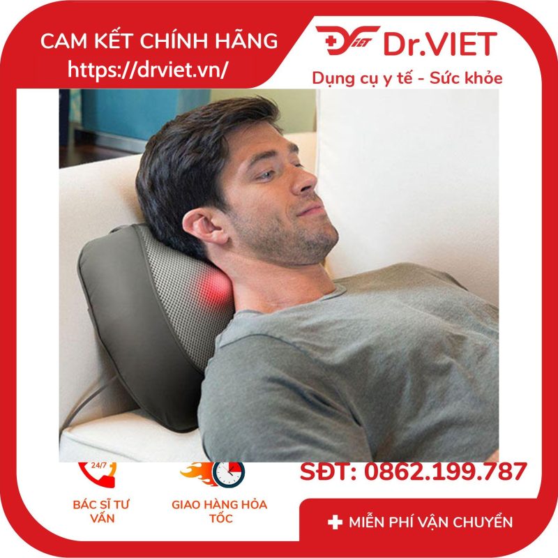 Gối massage kèm nhiệt Shiatsu 3D HoMedics SP-100H-GB 13 Gối massage kèm nhiệt Shiatsu 3D HoMedics SP-100H-GB