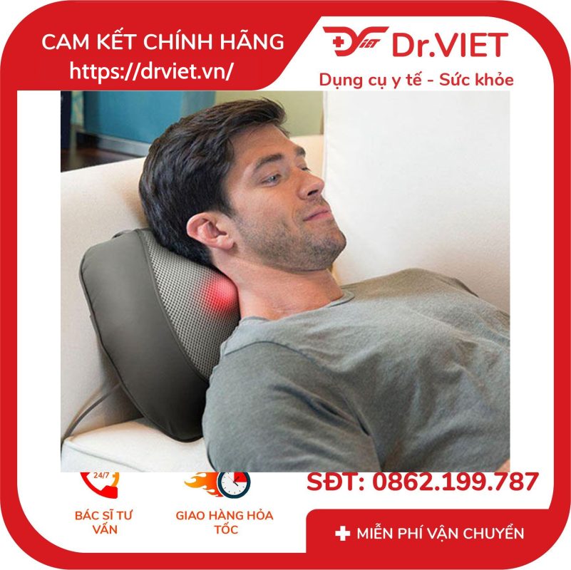 Gối massage kèm nhiệt Shiatsu 3D HoMedics SP-100H-GB