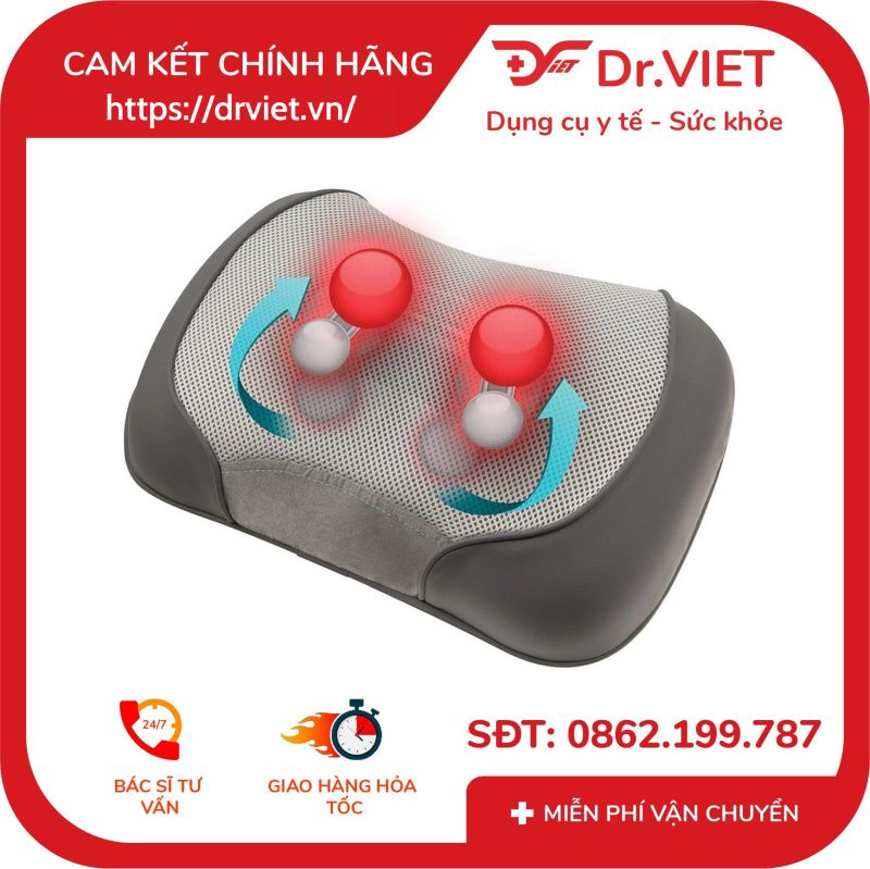 Gối massage kèm nhiệt Shiatsu 3D HoMedics SP-100H-GB