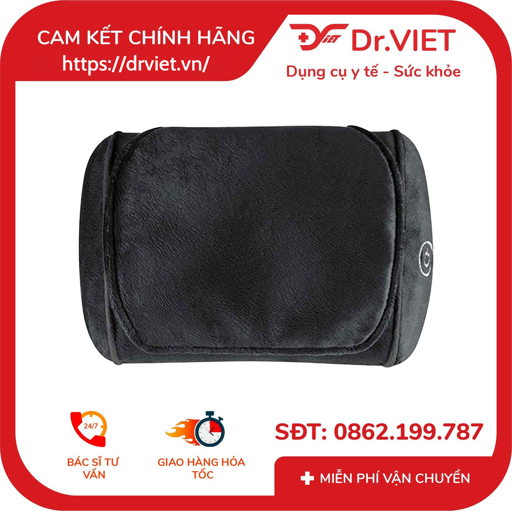 Gối massage Shiatsu kèm nhiệt HoMedics SP-18HJ 3 Gối massage Shiatsu kèm nhiệt HoMedics SP-18HJ