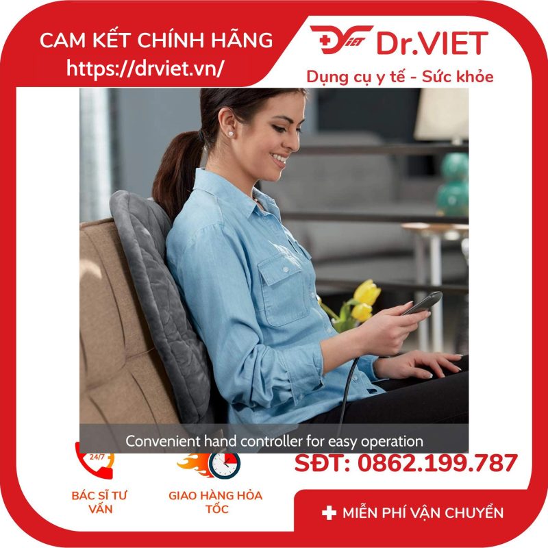 Gối massage shitatsu body kèm nhiệt HoMedics SP-129HJA 12 Gối massage shitatsu body kèm nhiệt HoMedics SP-129HJA