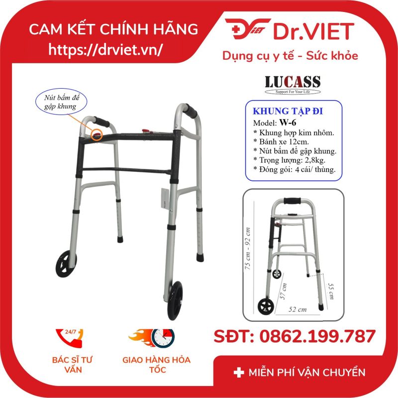 Khung tập đi Lucass W-6