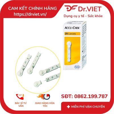 Kim lấy máu Accu-Chek Softclix Roche (25 cái)