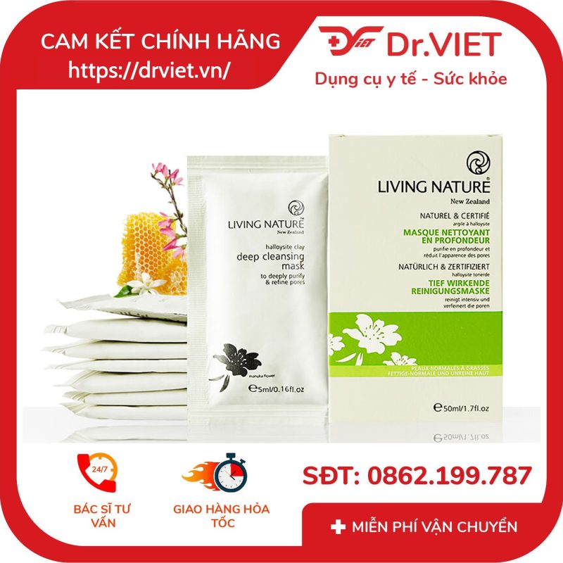 Mặt nạ đất sét Living Nature Deep Cleansing Mask Gói 13 Mặt nạ đất sét Living Nature Deep Cleansing Mask Gói
