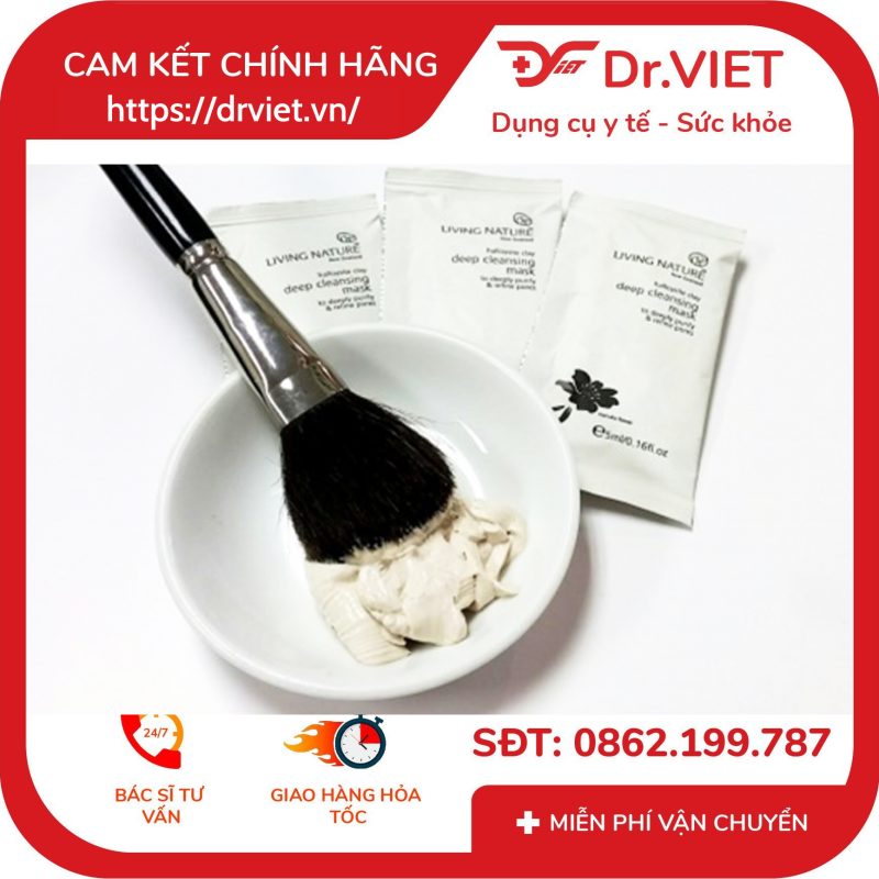 Mặt nạ đất sét Living Nature Deep Cleansing Mask Gói 15 Mặt nạ đất sét Living Nature Deep Cleansing Mask Gói
