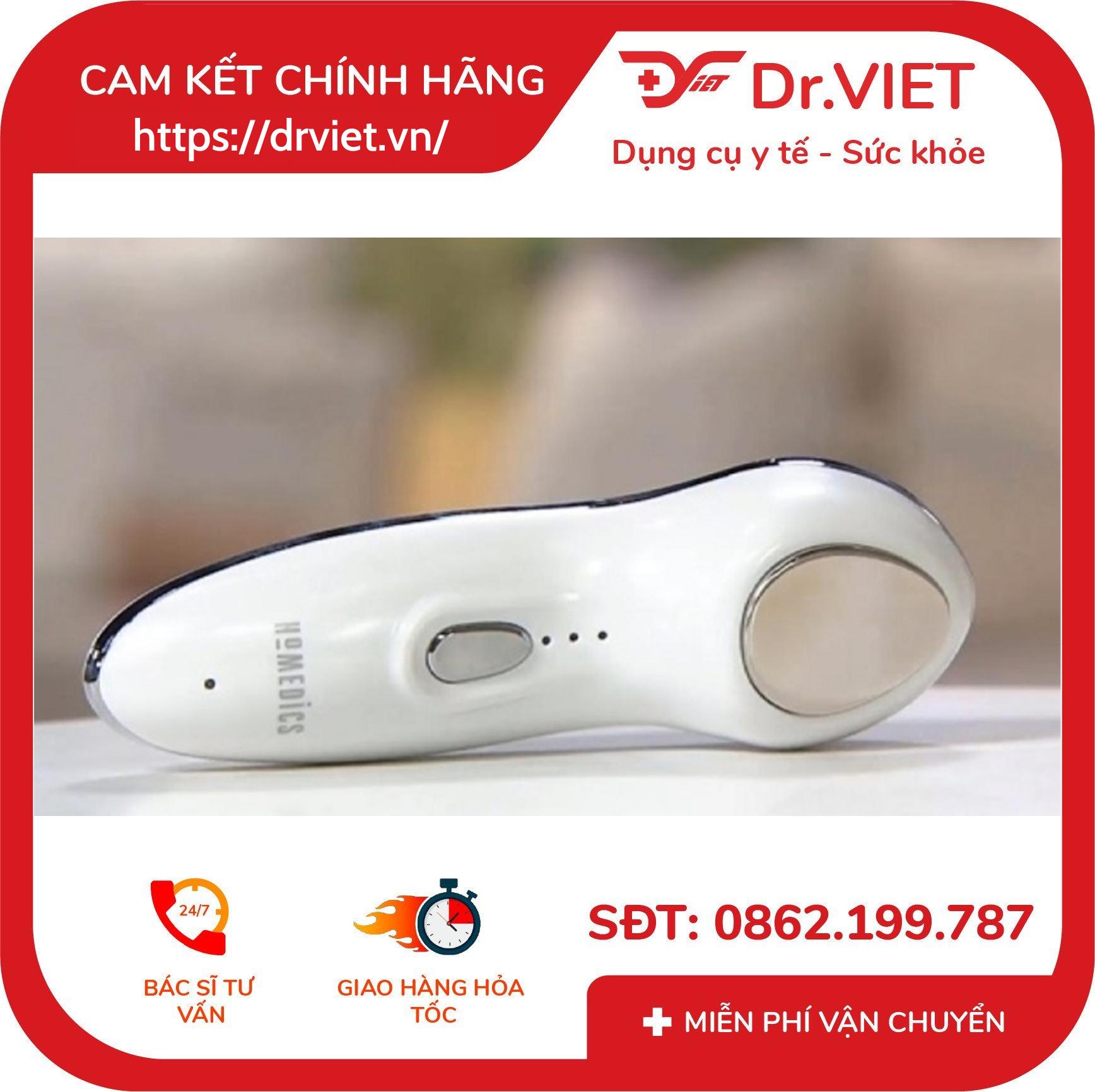 Máy điện di tinh chất nóng lạnh HoMedics FAC-420 5 Máy điện di tinh chất nóng lạnh HoMedics FAC-420