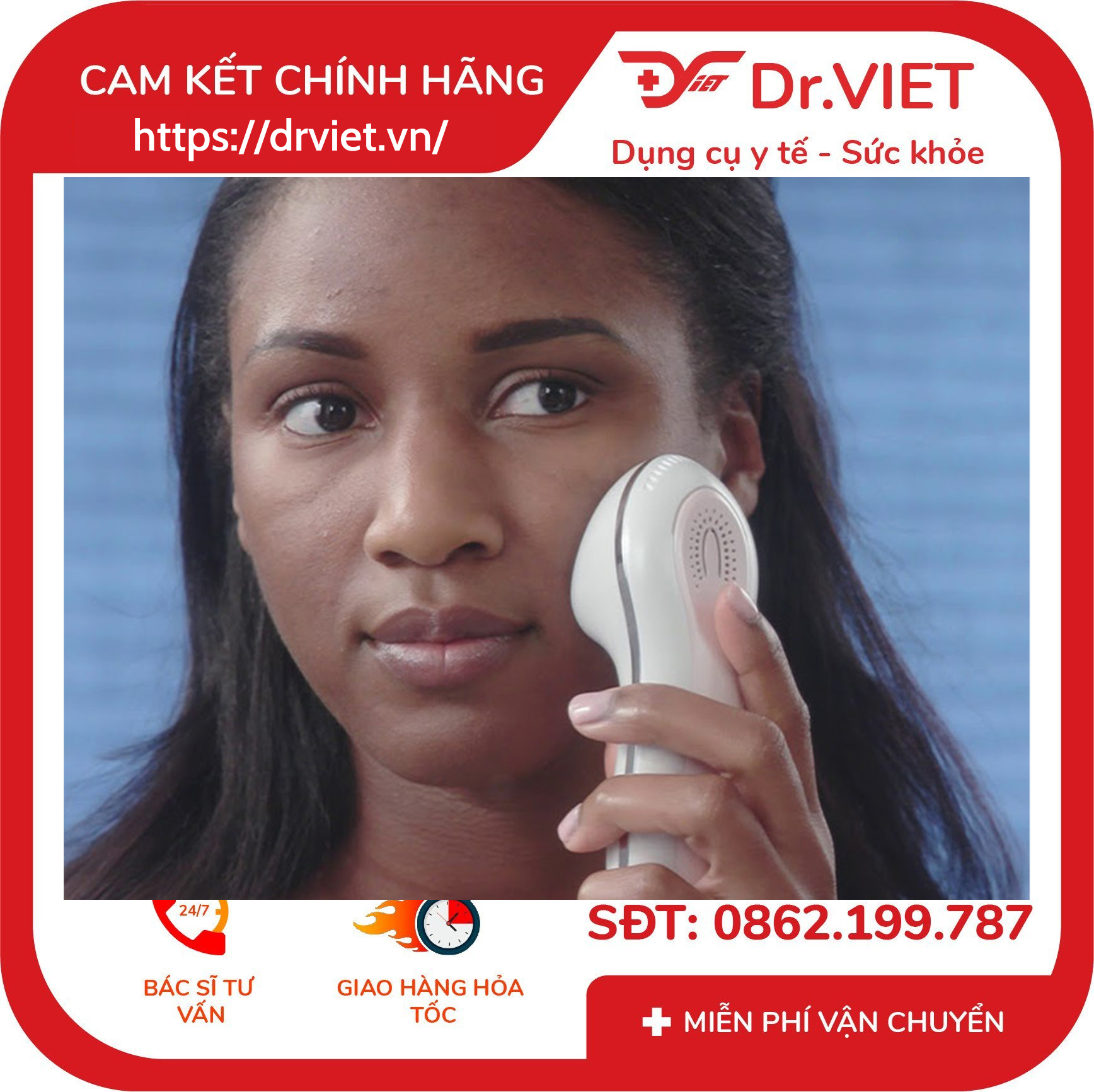 Máy điện di tinh chất nóng lạnh HoMedics FAC-420 7 Máy điện di tinh chất nóng lạnh HoMedics FAC-420