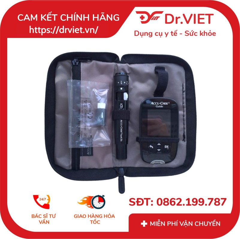 Máy đo đường chuyết Accu-Chek Guide tặng que đo đường huyết 14 Máy đo đường chuyết Accu-Chek Guide tặng que đo đường huyết