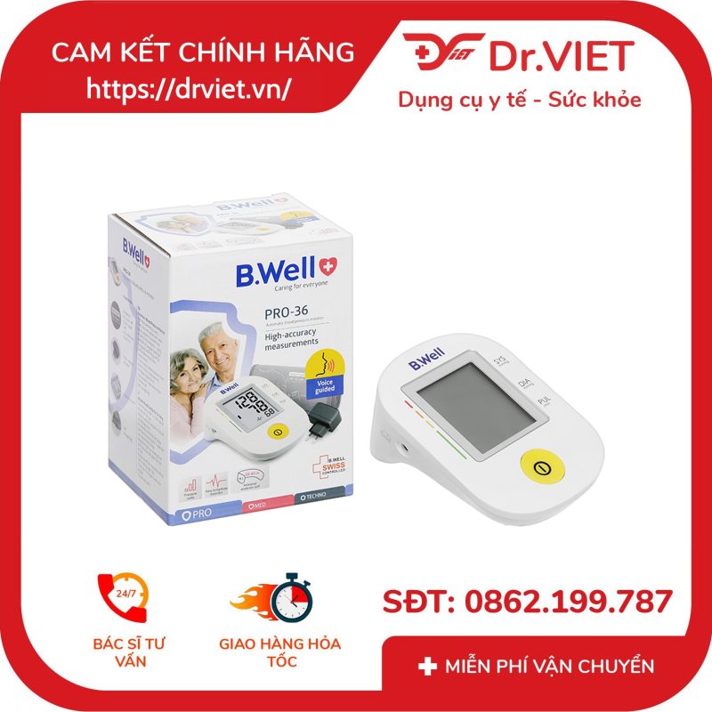 Máy đo huyết áp bắp tay B.Well Swiss PRO-36 11 Máy đo huyết áp bắp tay B.Well Swiss PRO-36