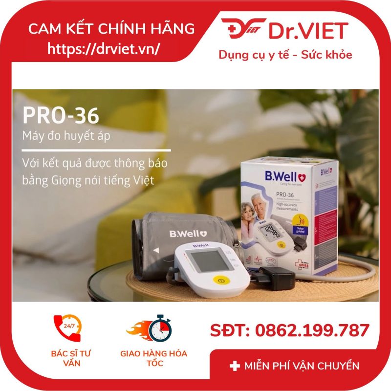 Máy đo huyết áp bắp tay B.Well Swiss PRO-36 14 Máy đo huyết áp bắp tay B.Well Swiss PRO-36