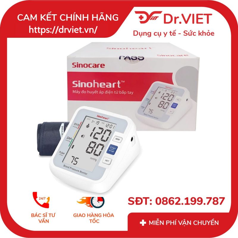Máy đo huyết áp bắp tay Sinocare Sinoheart BA801