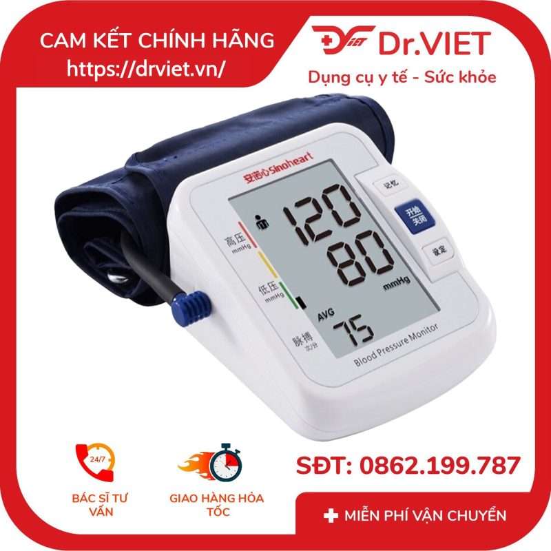 Máy đo huyết áp bắp tay Sinocare Sinoheart BA801