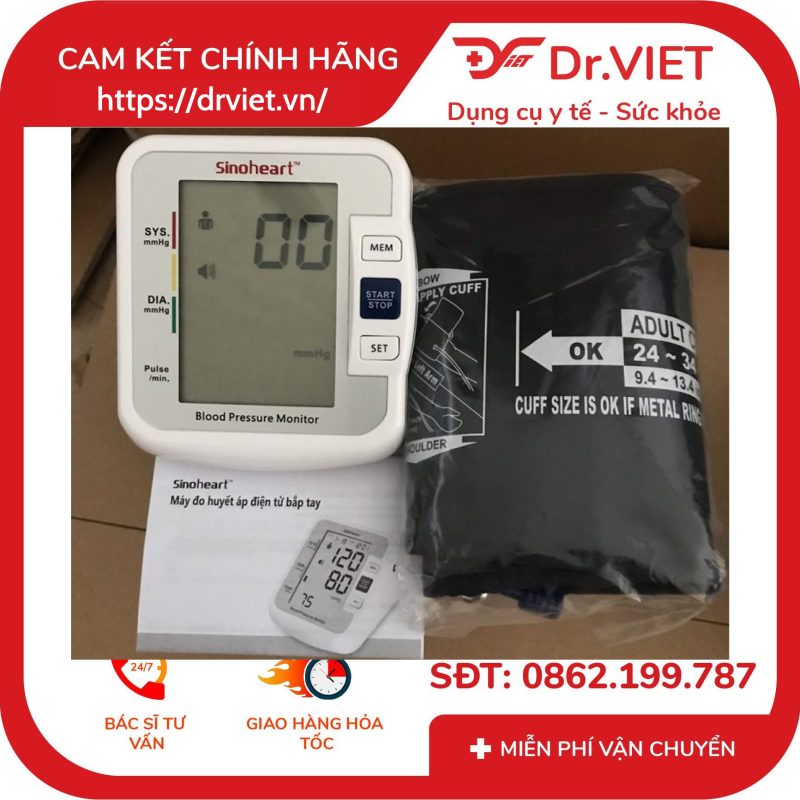 Máy đo huyết áp bắp tay Sinocare Sinoheart BA801