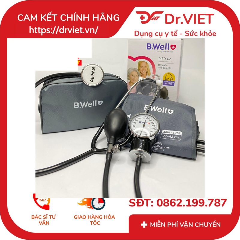 Máy đo huyết áp cơ B.Well Swiss MED-62 11 Máy đo huyết áp cơ B.Well Swiss MED-62