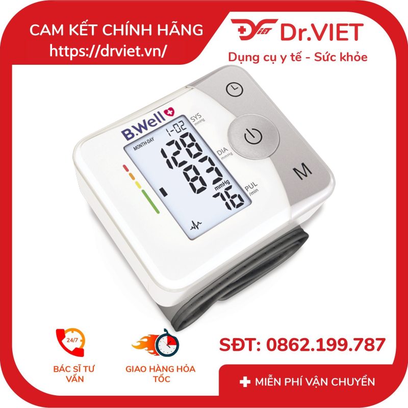 Máy đo huyết áp cổ tay B.Well Swiss MED-57 10 Máy đo huyết áp cổ tay B.Well Swiss MED-57
