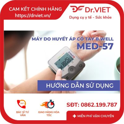 Máy đo huyết áp cổ tay B.Well Swiss MED-57 15 Máy đo huyết áp cổ tay B.Well Swiss MED-57