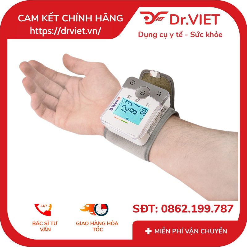 Máy đo huyết áp cổ tay B.Well Swiss MED-57 13 Máy đo huyết áp cổ tay B.Well Swiss MED-57