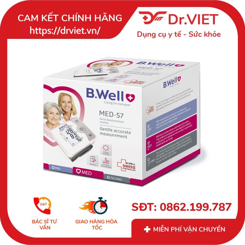 Alternative view of Máy đo huyết áp cổ tay B.Well Swiss MED-57