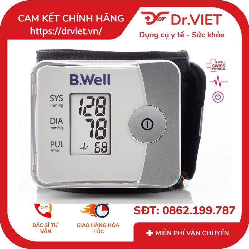 Máy đo huyết áp cổ tay B.Well Swiss PRO-39 10 Máy đo huyết áp cổ tay B.Well Swiss PRO-39