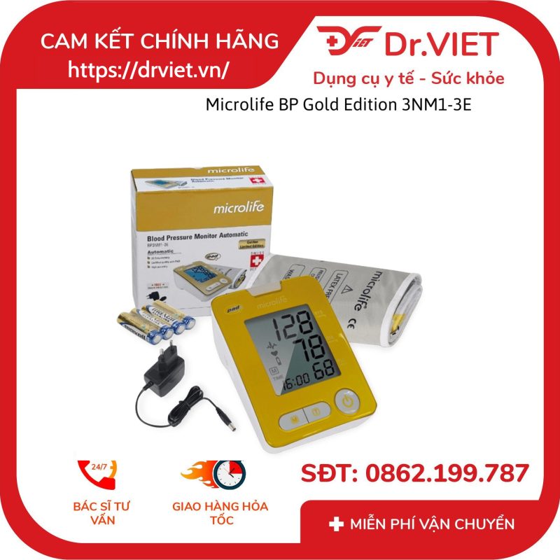 Máy đo huyết áp Microlife BP 3NM1-3E 10 Máy đo huyết áp Microlife BP 3NM1-3E