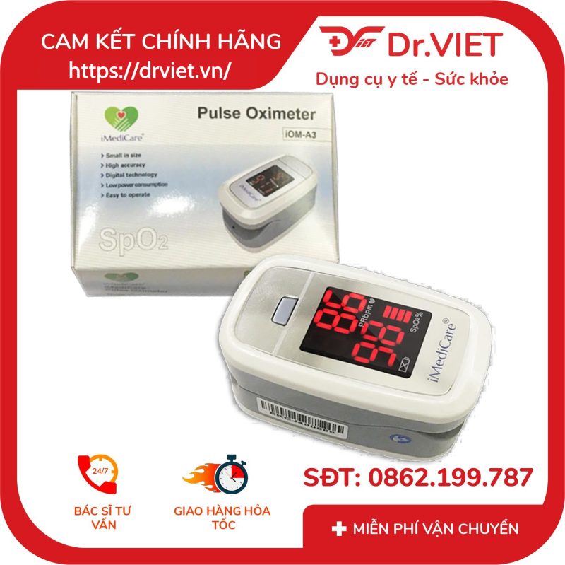 Máy đo nồng độ oxy trong máu spo2 Imedicare iOM-A6