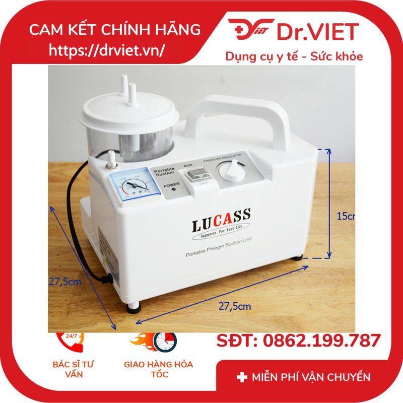 Máy hút dịch 1 bình Lucass SS-6A