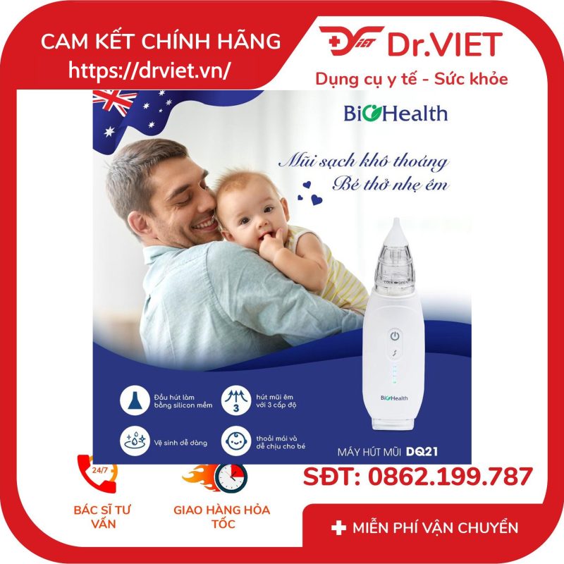 Máy hút mũi BIOHEALTH DQ21 10 Máy hút mũi BIOHEALTH DQ21