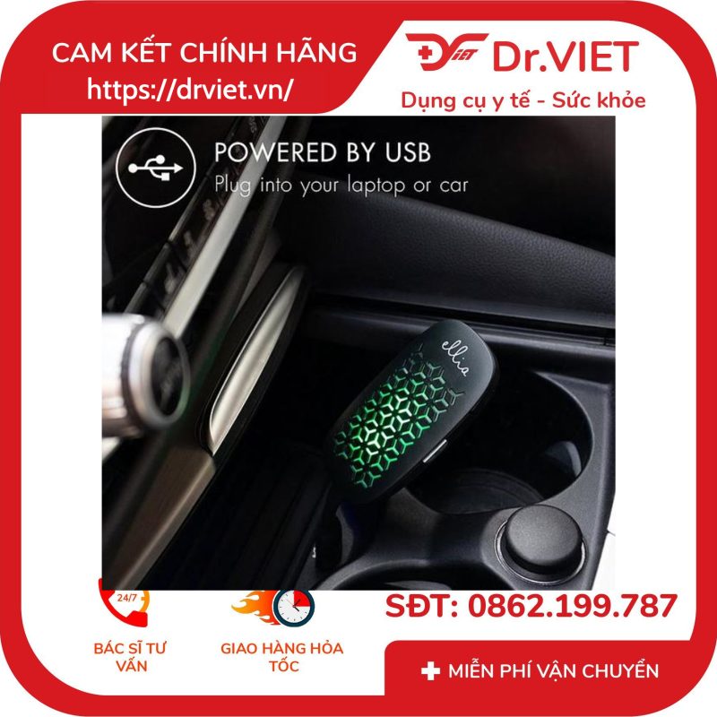 Máy khuếch tán tinh dầu HoMedics Ellia mini USB Model ARM-160BK