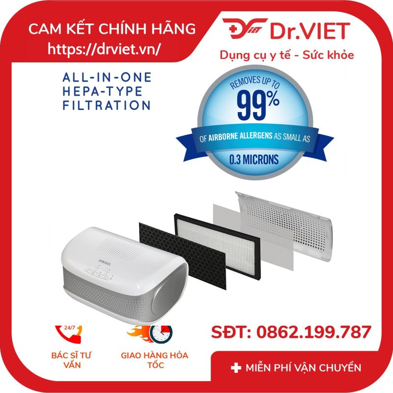 Máy lọc không khí để bàn TotalClean Homedics AP-DT10WT 10 Máy lọc không khí để bàn TotalClean Homedics AP-DT10WT