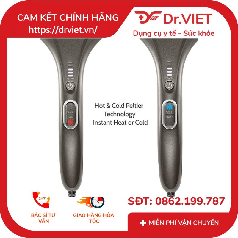 Máy massage 2 đầu nóng lạnh HoMedics HHP-500H