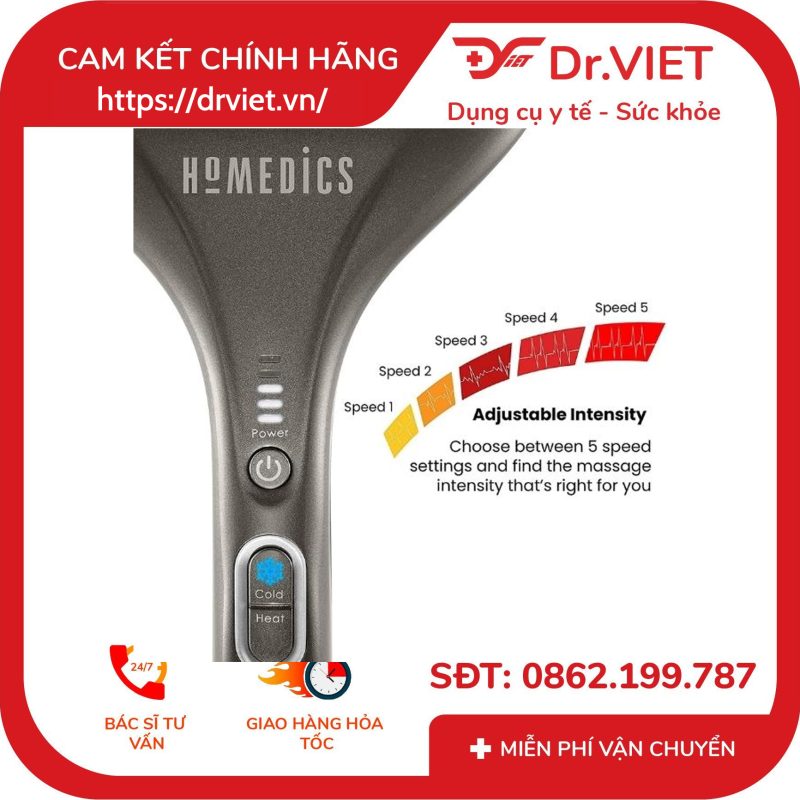 Máy massage 2 đầu nóng lạnh HoMedics HHP-500H