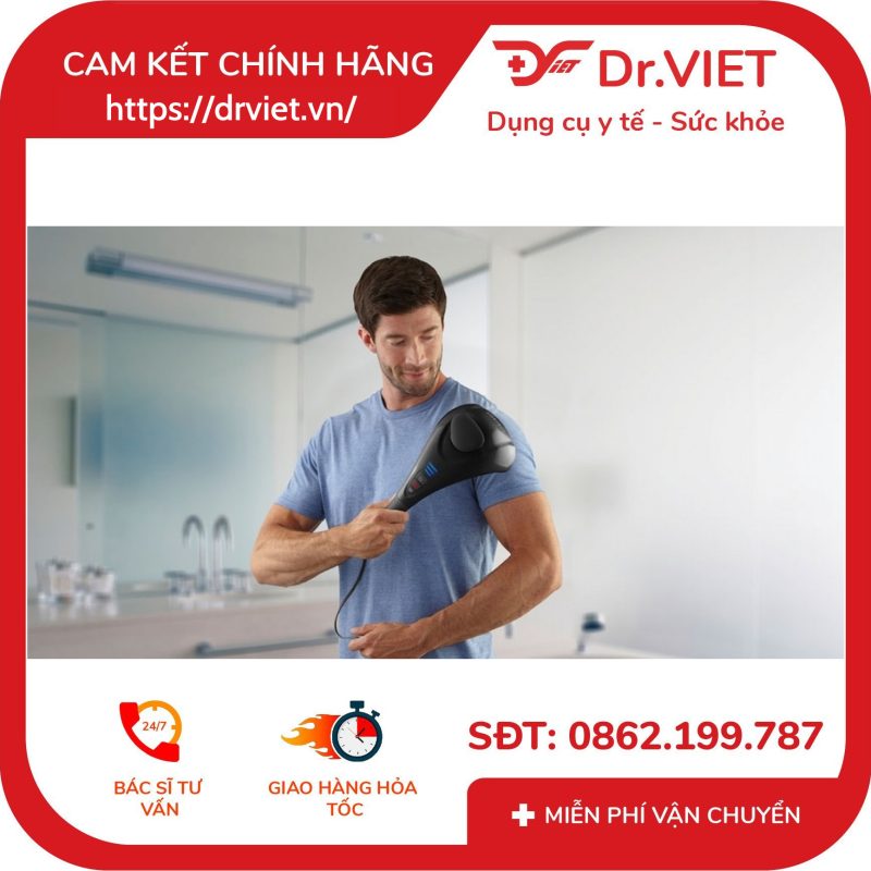 Máy massage cầm tay kèm nhiệt HoMedics HHP-385H