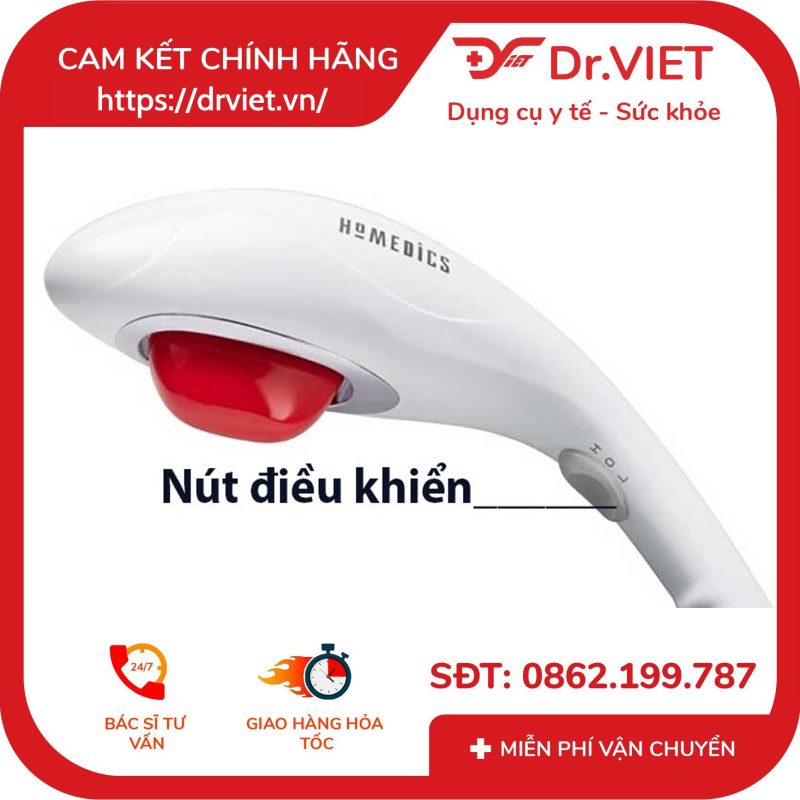 Máy massage cầm tay kèm nhiệt Homedics HHP-405