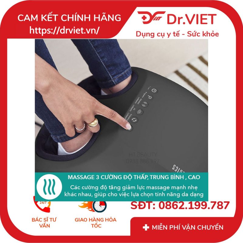 Máy massage chân 3in1 kèm nhiệt Homedics FMS-360 13 Máy massage chân 3in1 kèm nhiệt Homedics FMS-360