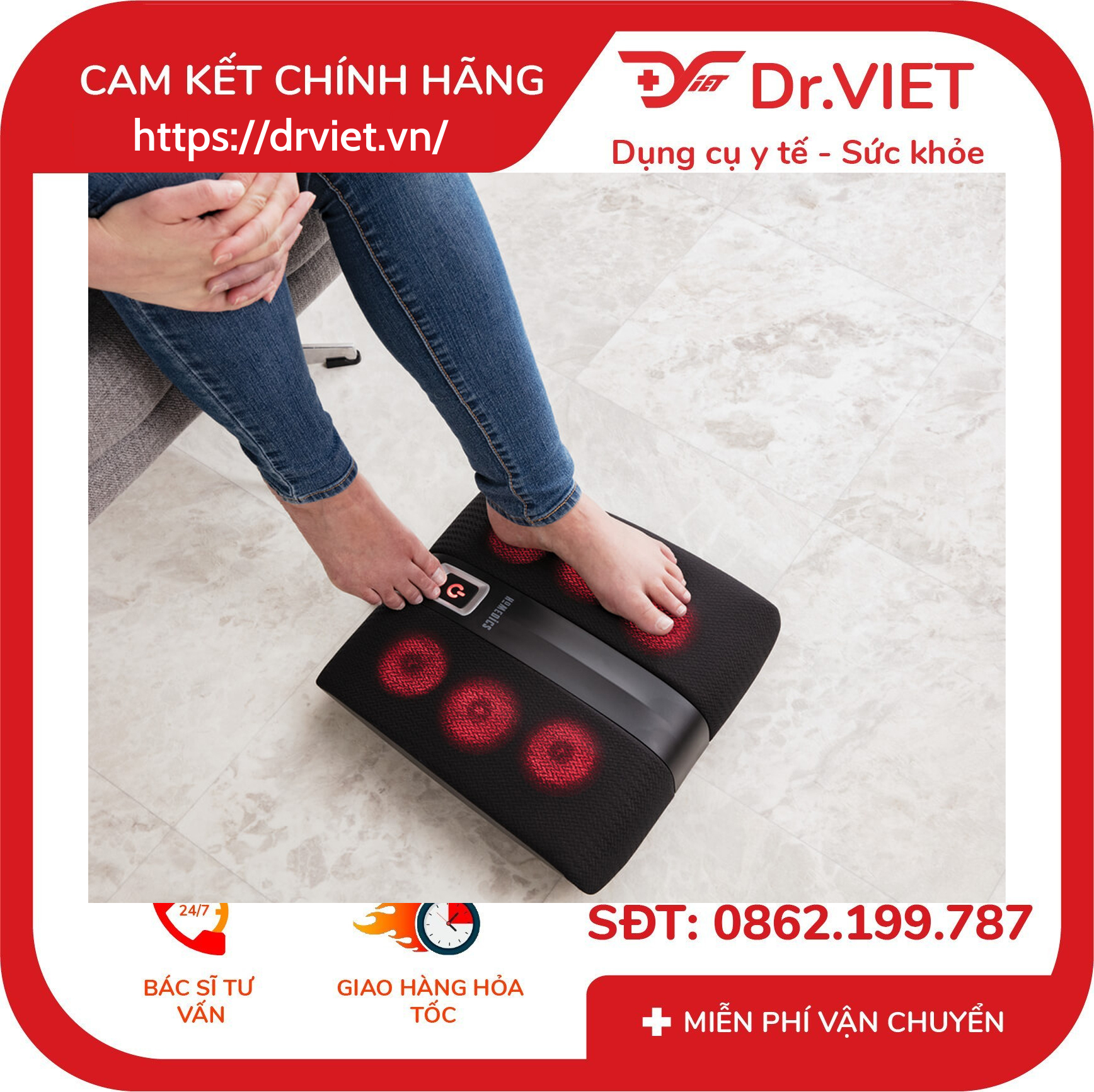 Máy massage chân công nghệ GEL-TOUCH Homedics FMS-271 6 Máy massage chân công nghệ GEL-TOUCH Homedics FMS-271