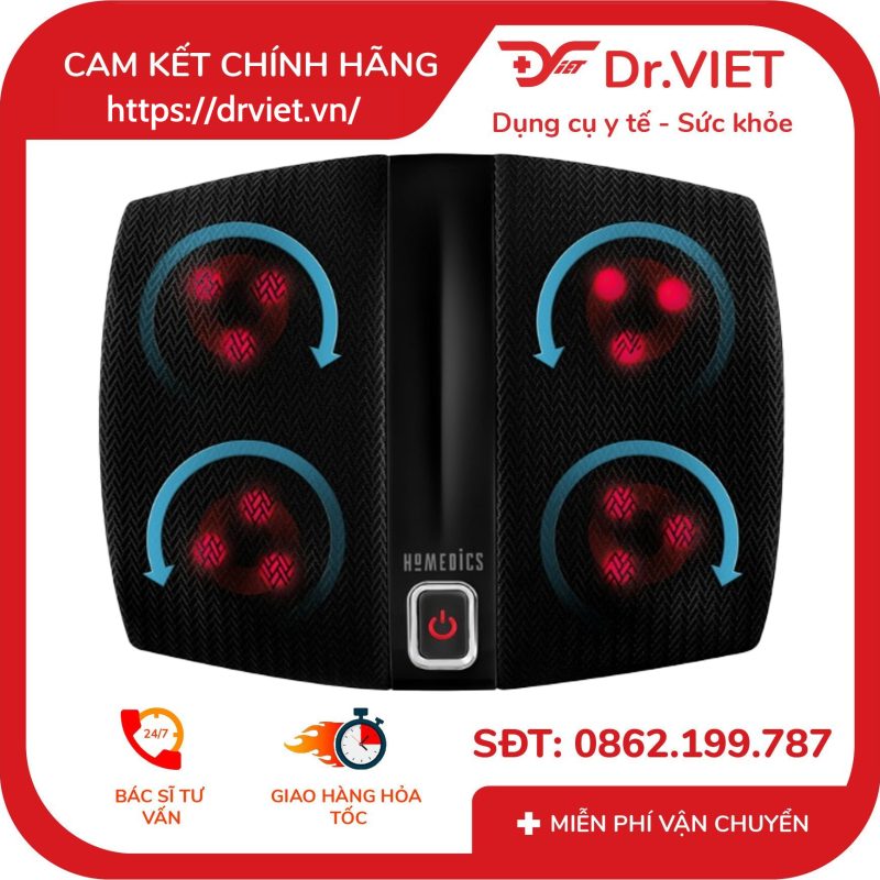 Máy massage chân hồng ngoại Shiatsu HoMedics FMS-255H 10 Máy massage chân hồng ngoại Shiatsu HoMedics FMS-255H