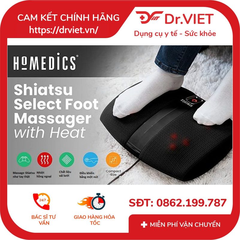 Máy massage chân hồng ngoại Shiatsu HoMedics FMS-255H 14 Máy massage chân hồng ngoại Shiatsu HoMedics FMS-255H